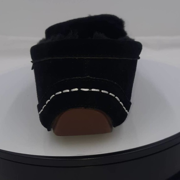 READ LAMO Callie Black Suede Faux Fur lining footbed *** LEFT MOC ONLY AMPUTEE 9 - Picture 7 of 8